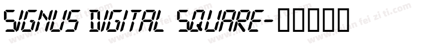 Signus Digital Square字体转换